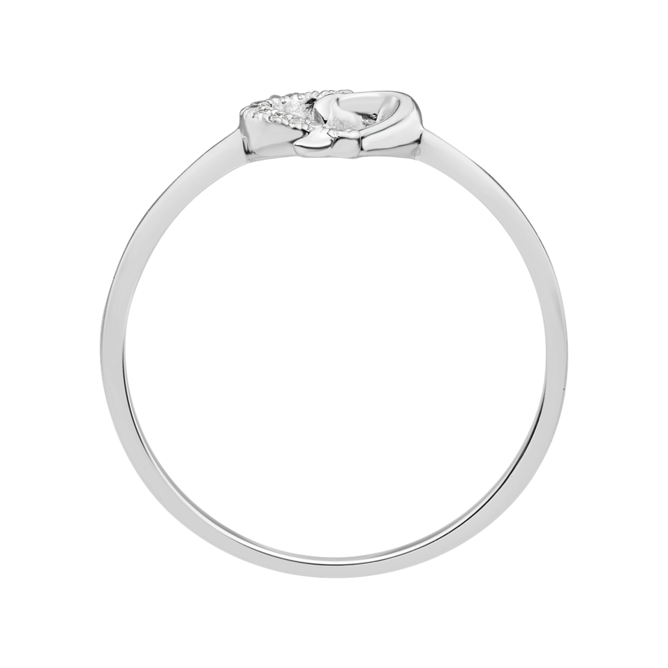 Diamond ring Sparkling Heart