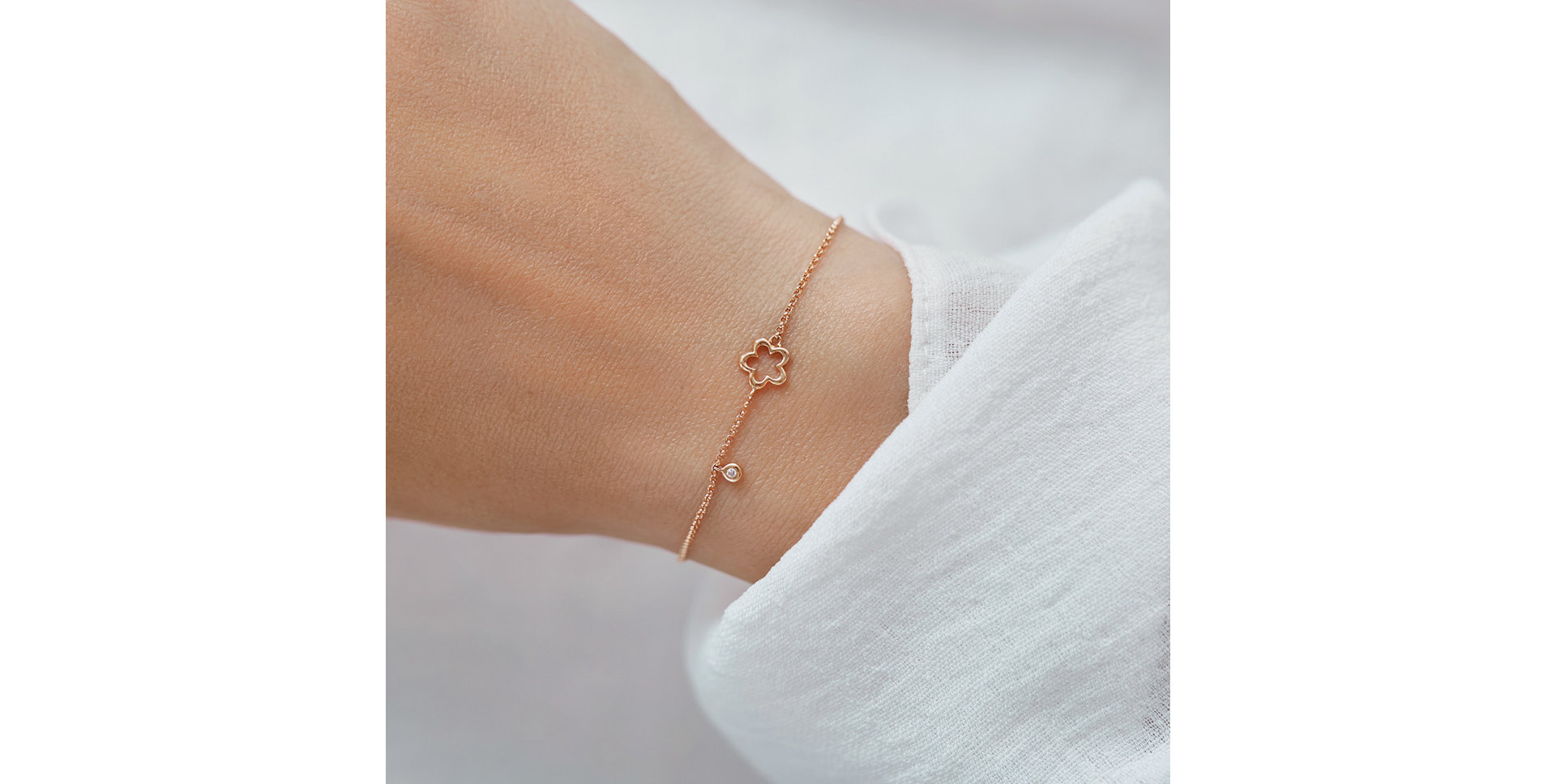 Diamond bracelet Glamour Flower