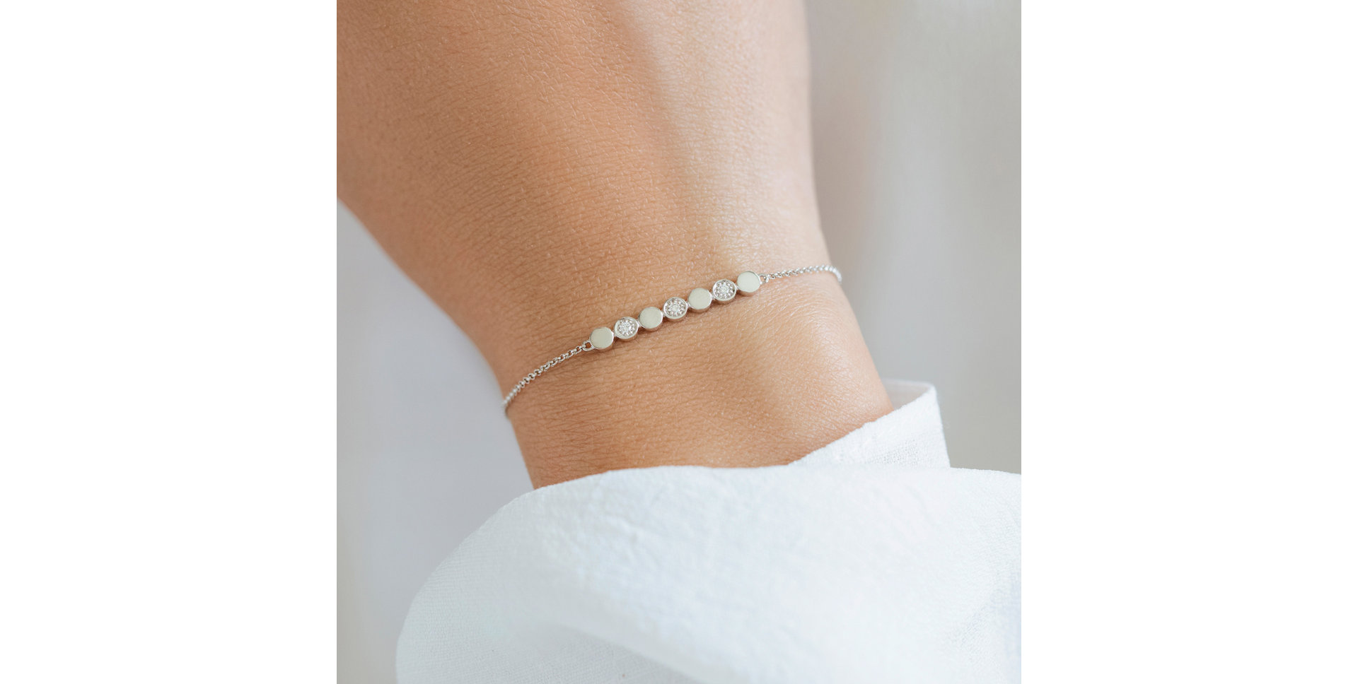 Diamond bracelet Sparkling Circles