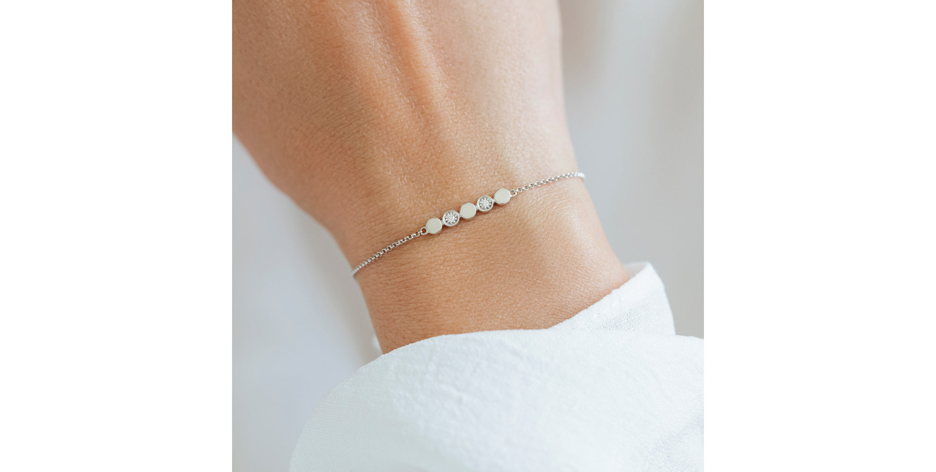 Diamond bracelet Sparkling Circles