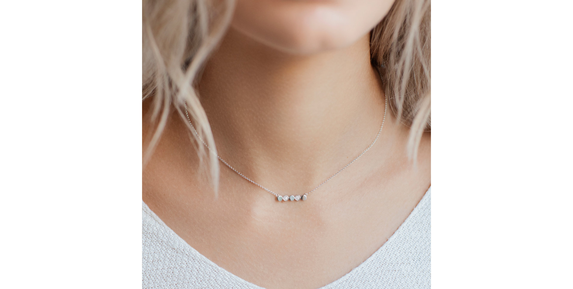 Diamond necklace Glossy Dots