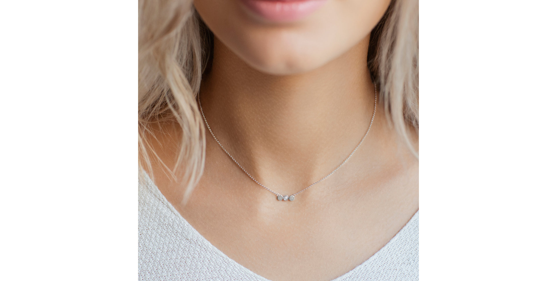 Diamond necklace Glossy Dots