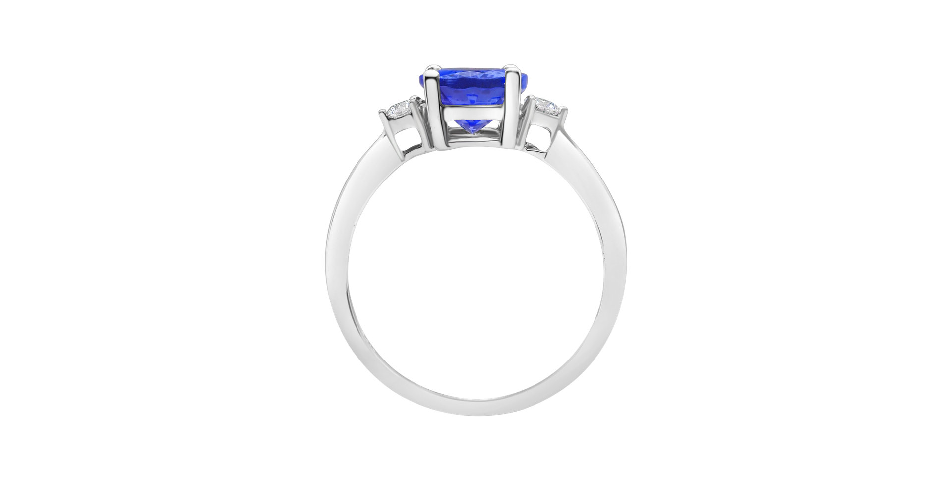 Diamond ring with Tanzanite Villain of Midnight