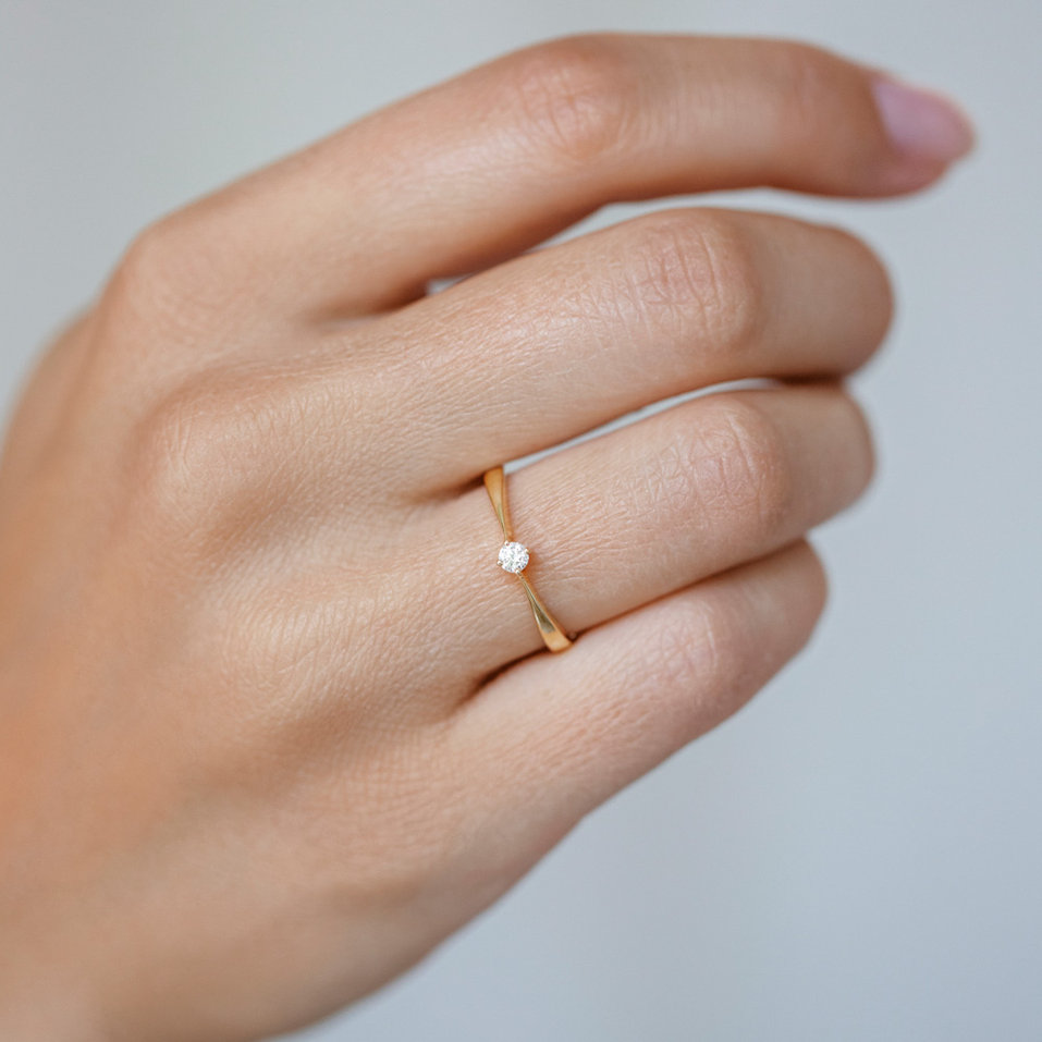 Diamond ring Made with Love