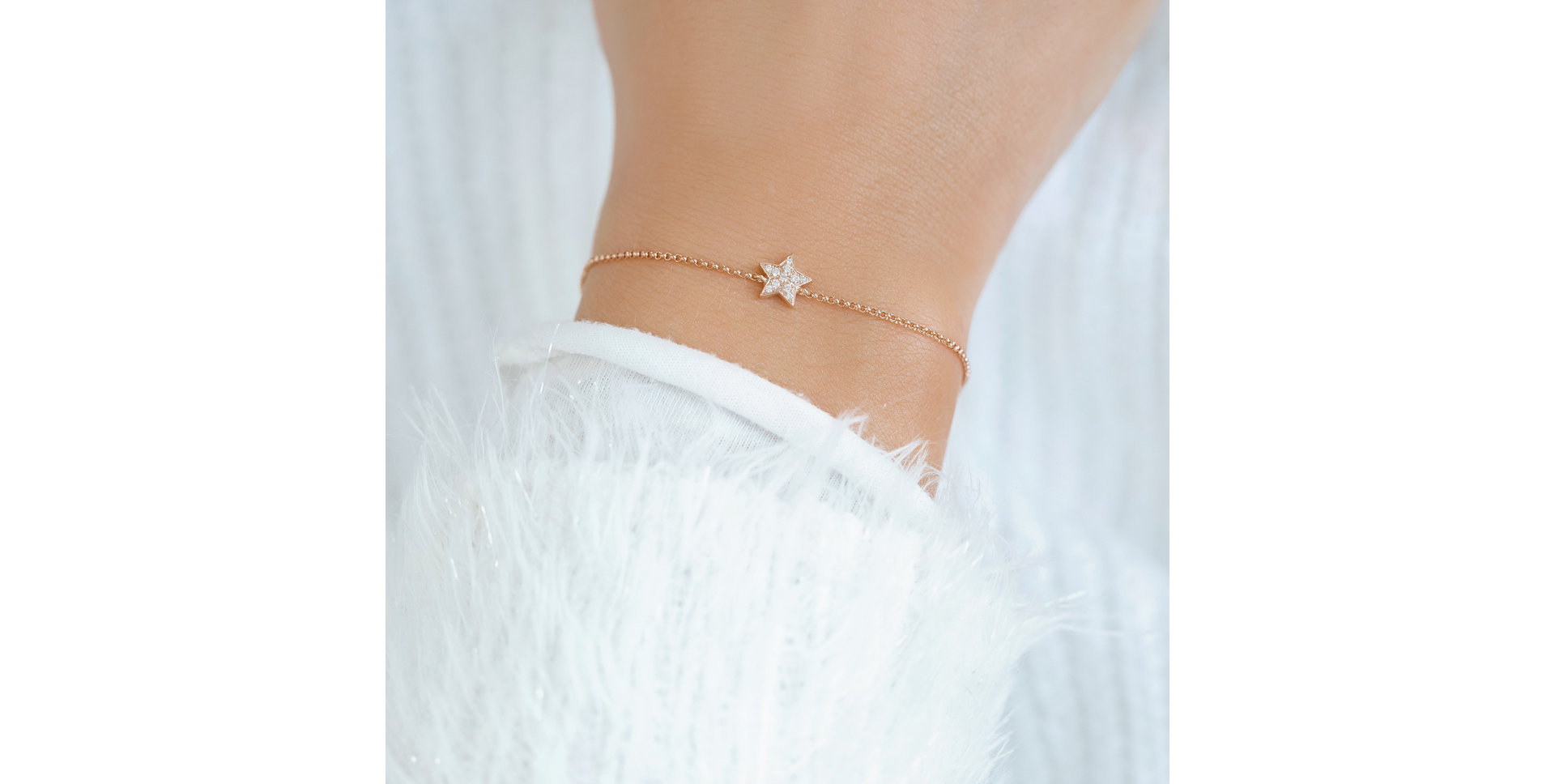 Bracelet with brown diamonds Night Message