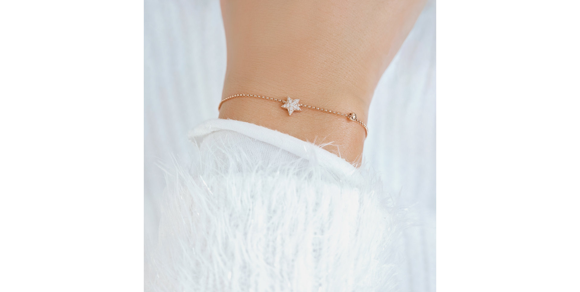 Bracelet with brown diamonds Heaven Message