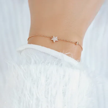 Bracelet with brown diamonds Heaven Message