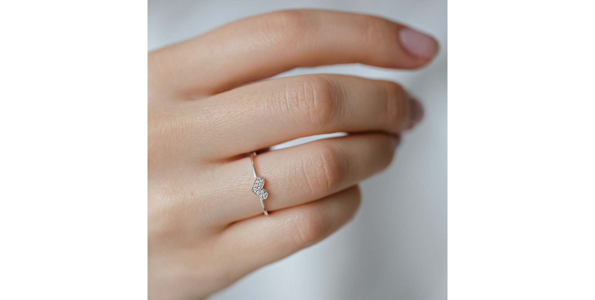 Diamond ring Shiny Heart