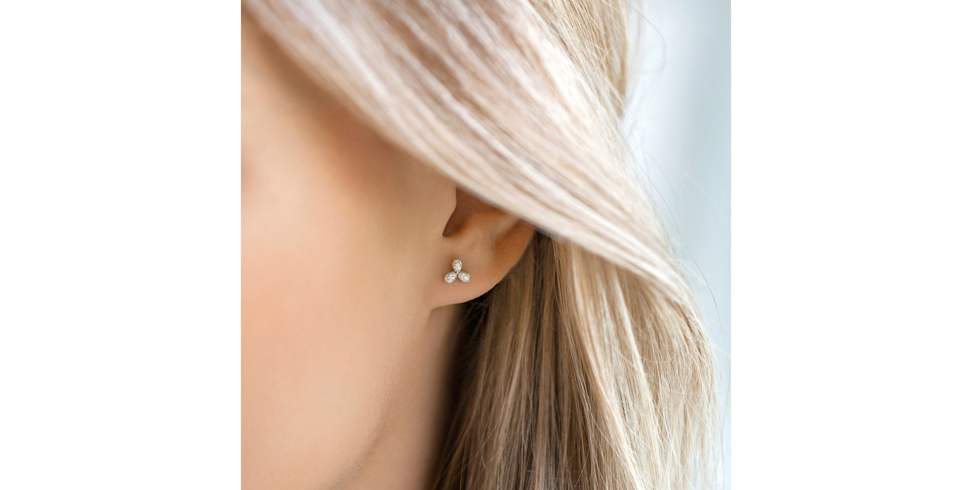 Earrings with brown diamonds Nature Beauty