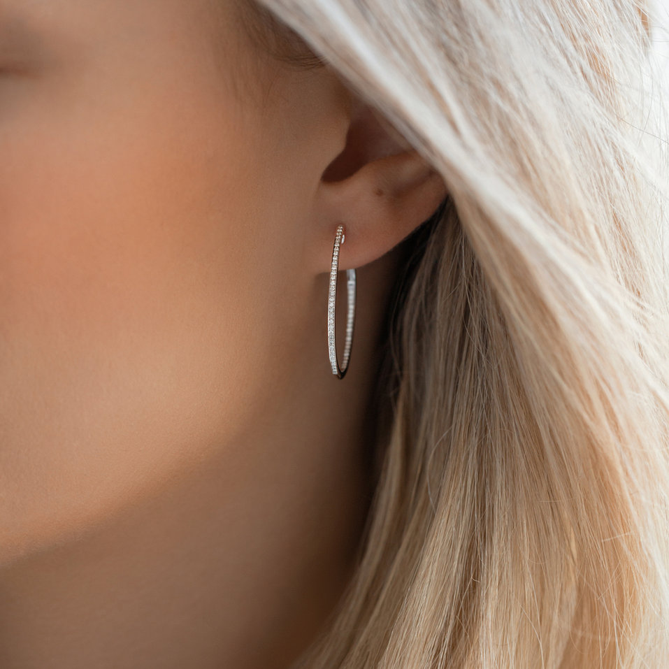 Diamond earrings Eternity Gleam