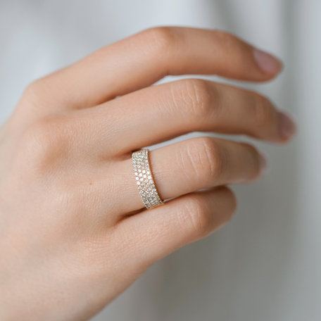Ring with brown diamonds Queen Eternity