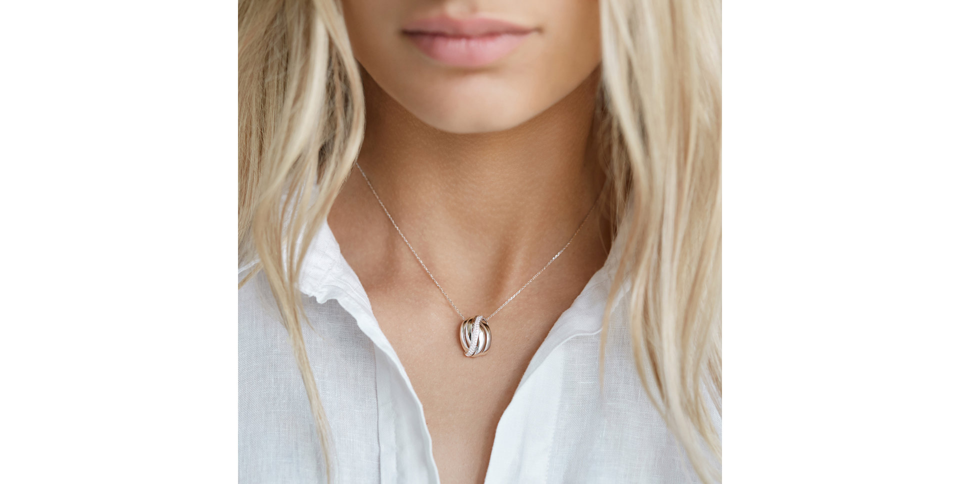 Diamond pendant Sparkle Édith