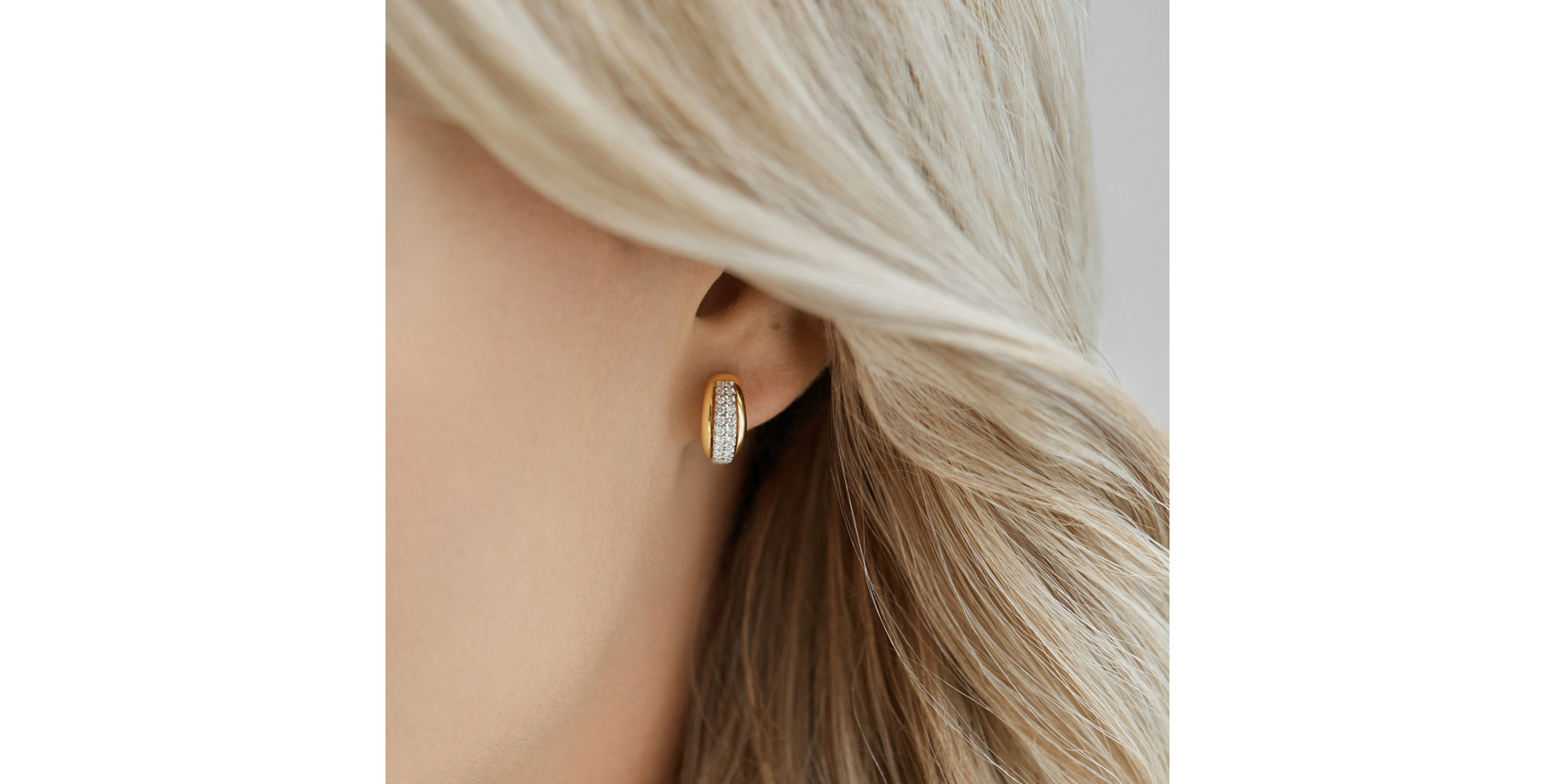 Earrings with brown diamonds Sunshine Tears