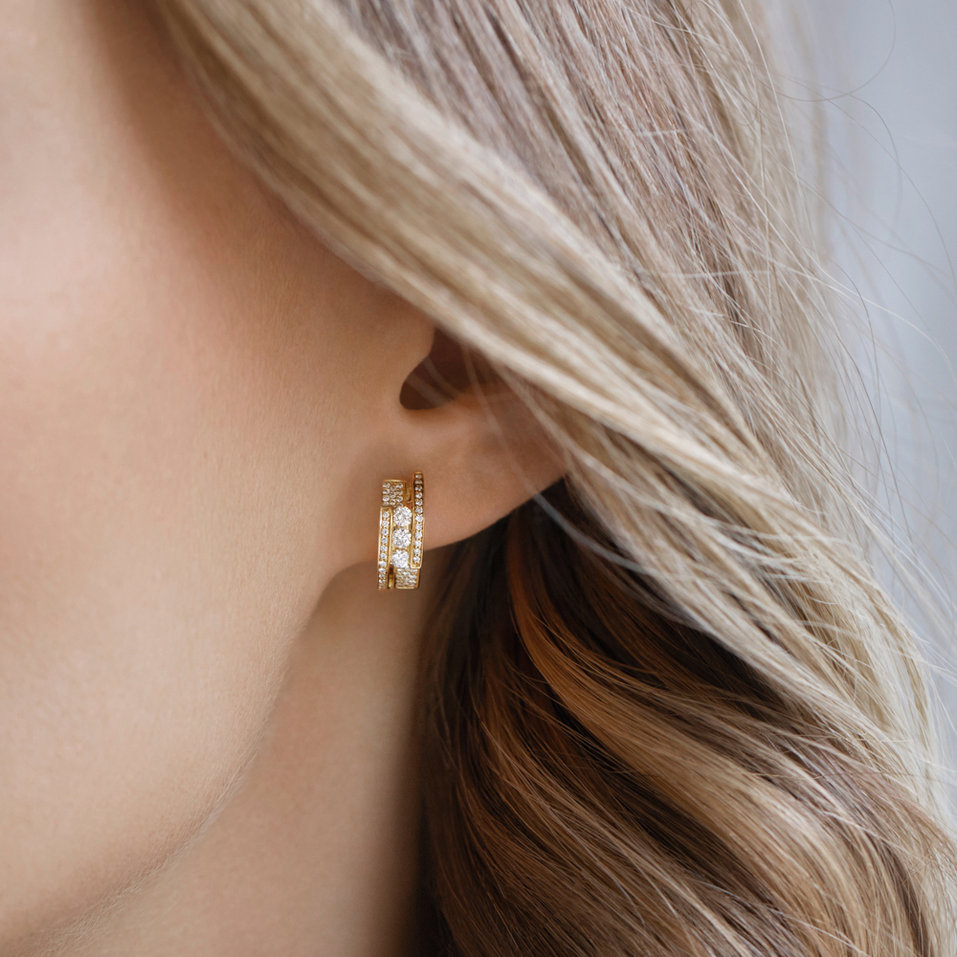 Diamond earrings Galaxy Secret