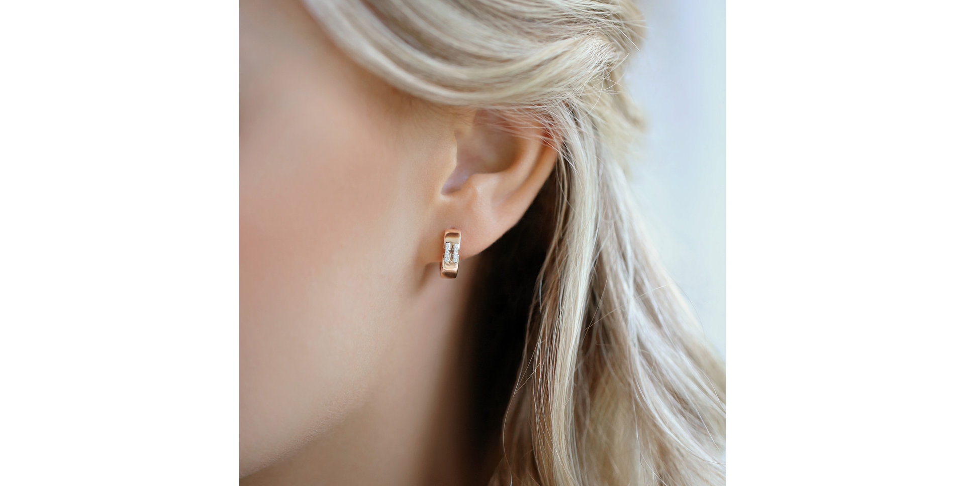 Earrings with brown diamonds Lady Gleam