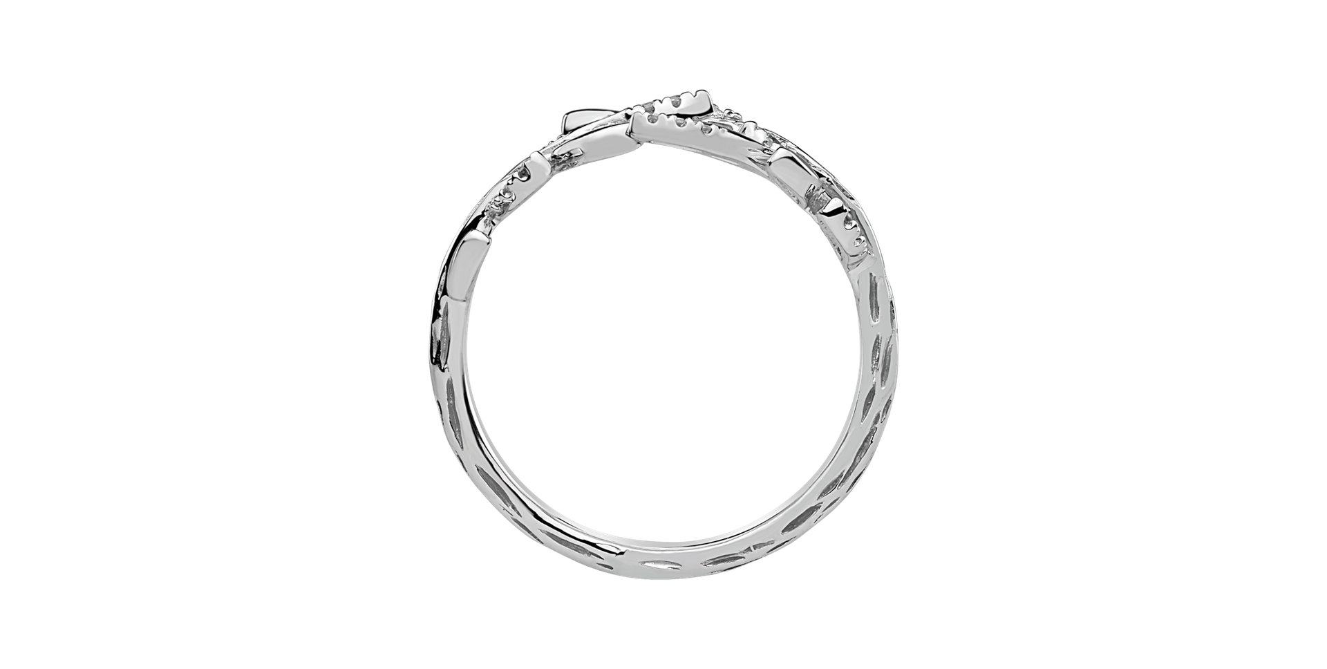 Diamond ring Heavenly Leaves