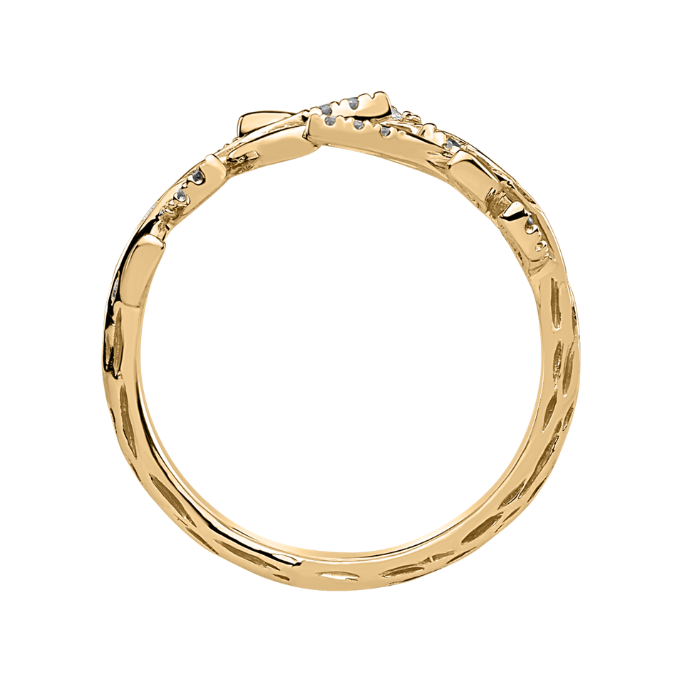 Diamond ring Heavenly Leaves