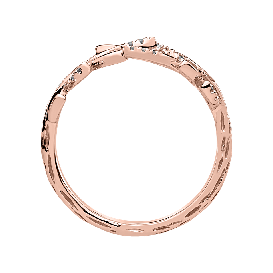 Diamond ring Heavenly Leaves