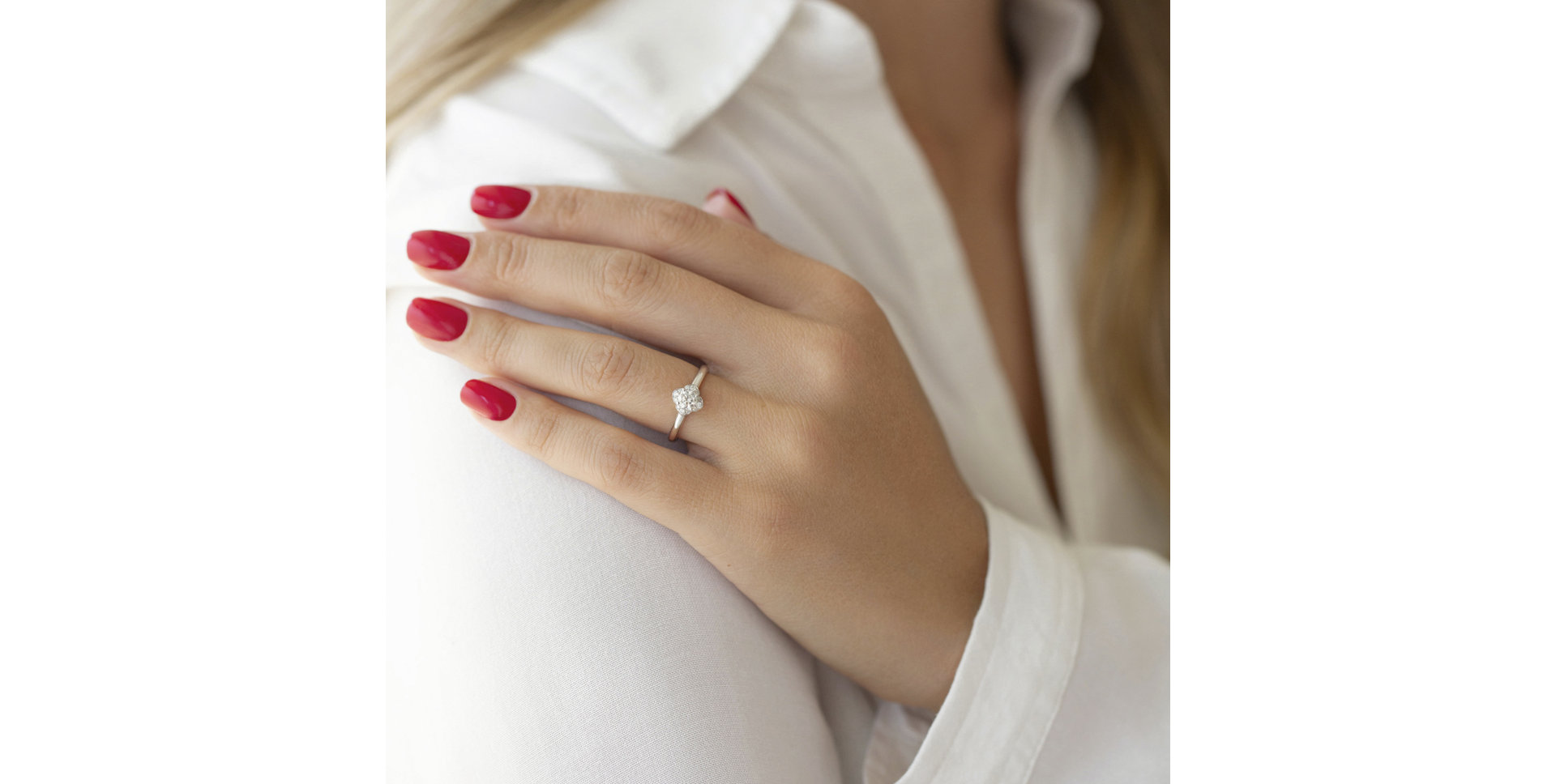 Diamond ring Love Blossom