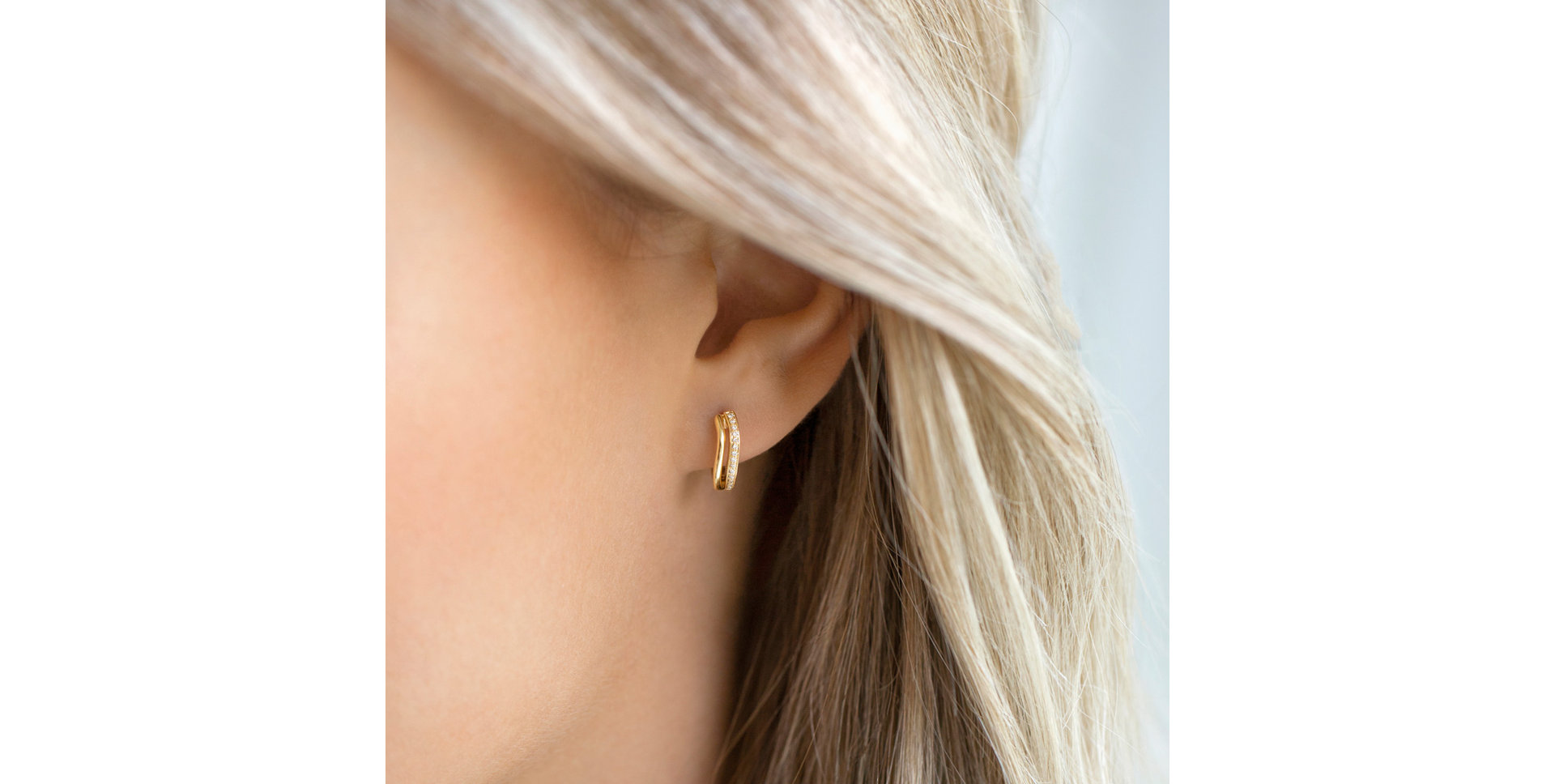 Diamond earrings Brilliant Waves