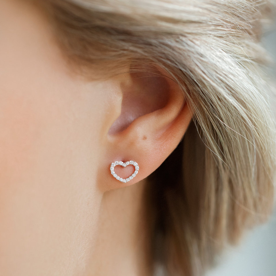 Diamond earrings Shiny Hearts
