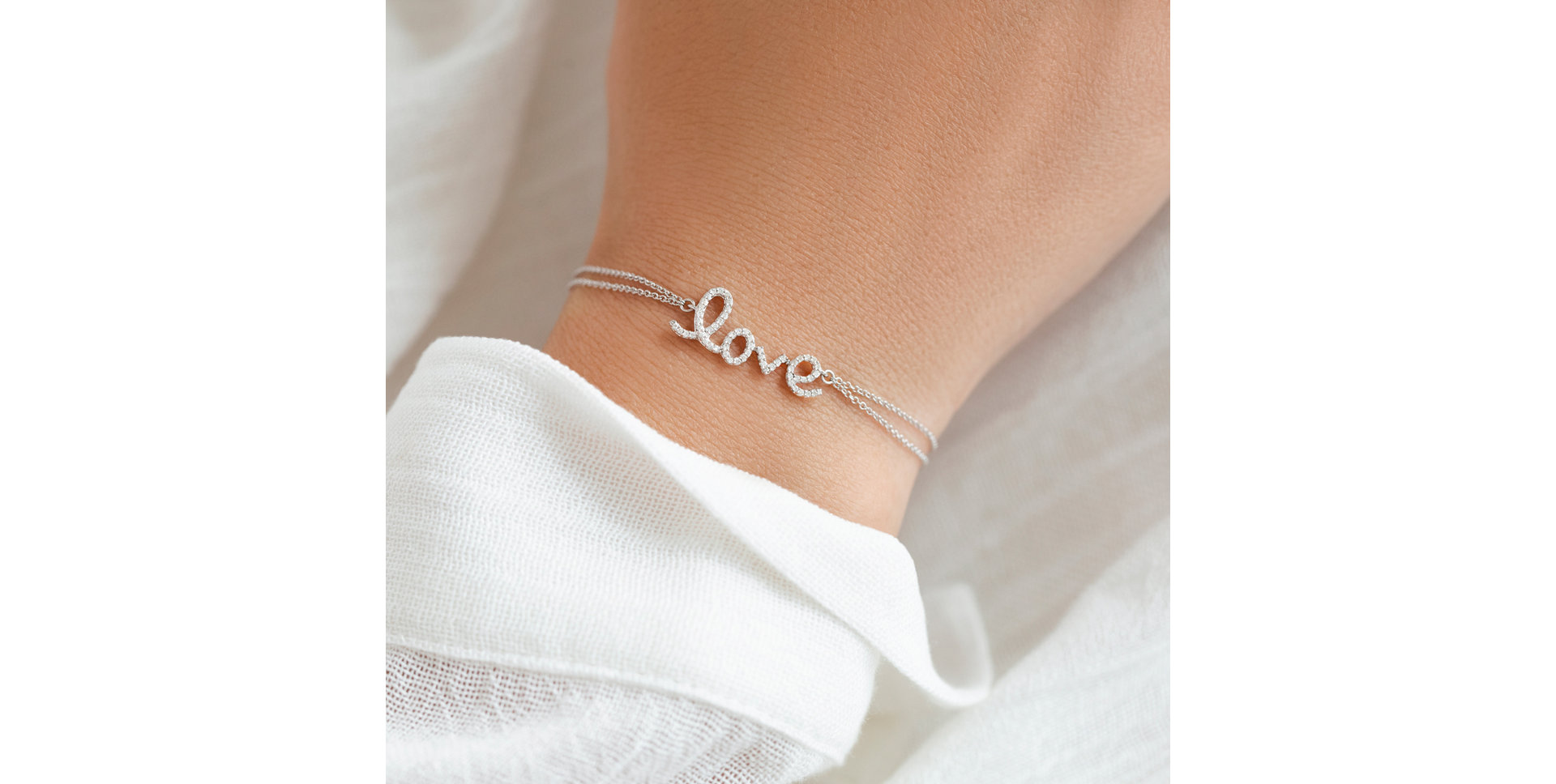 Diamond bracelet Glittering Love