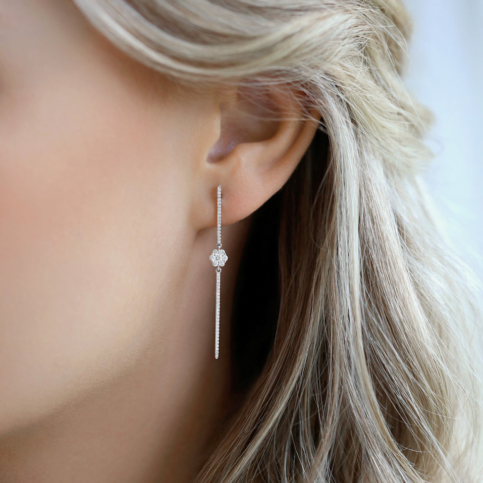 Diamond earrings Diamond Waterfall