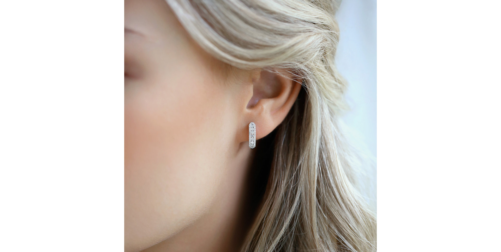 Diamond earrings with Ruby Midnight Dream