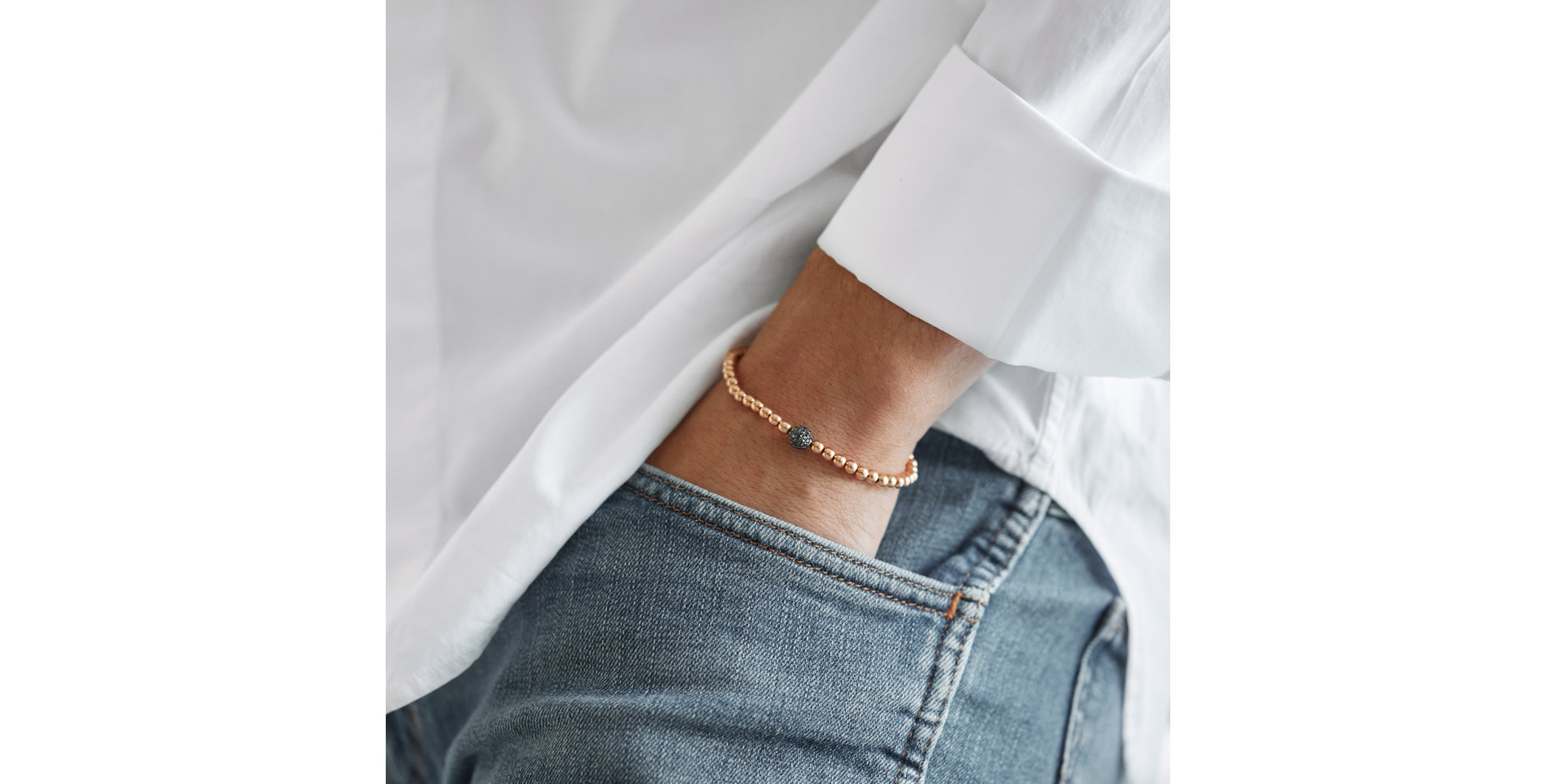 Bracelet with black diamonds Armel