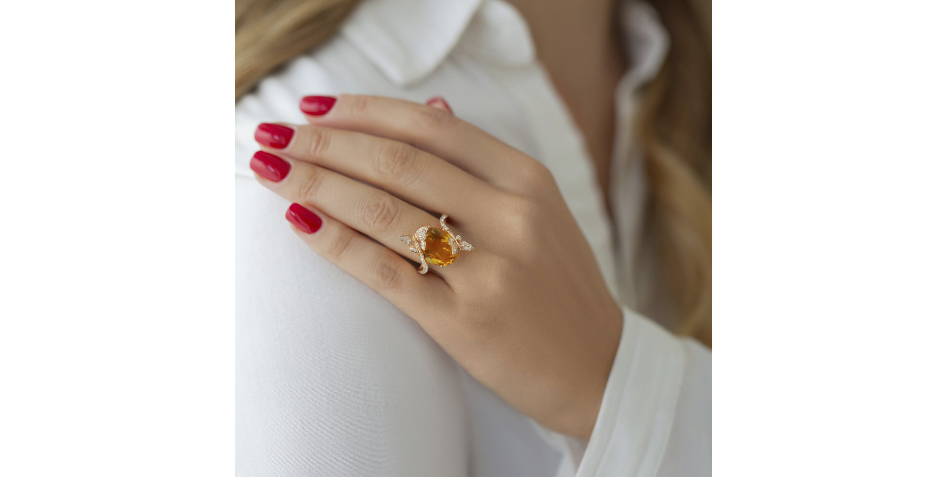 Diamond rings with Amethyst Virgin Gem