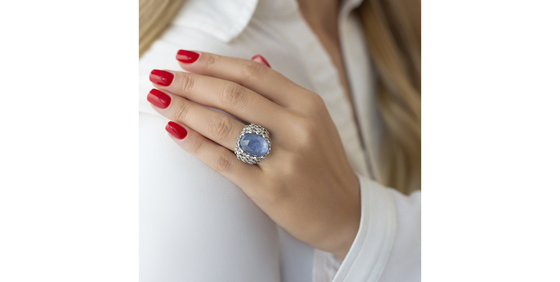 Diamond ring with Crystal Fabulous Guardian