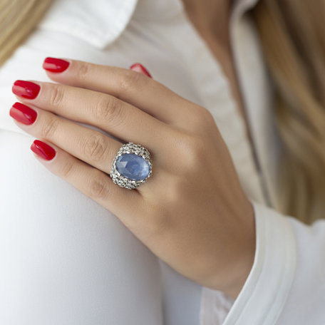 Diamond ring with Crystal Fabulous Guardian