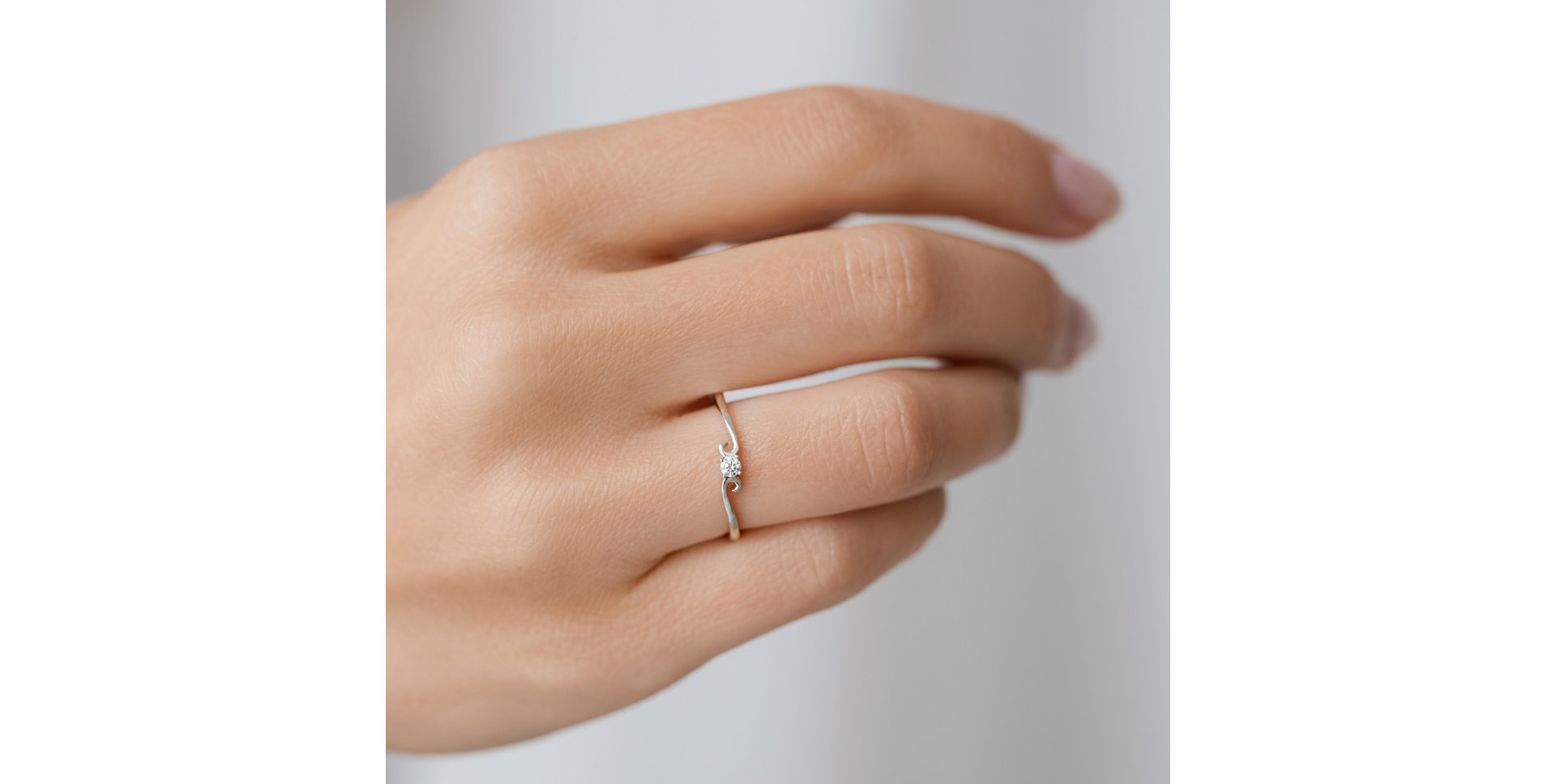 Diamond ring Baroque Love