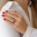 Diamond ring with Pearl Salome Dream3