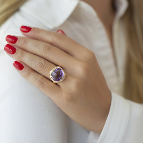 Diamond rings with Amethyst Duchess Treasure