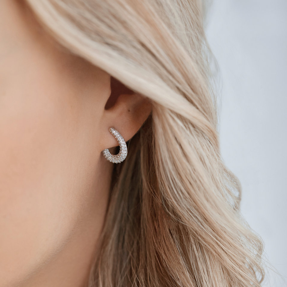 Diamond earrings Charming Sun