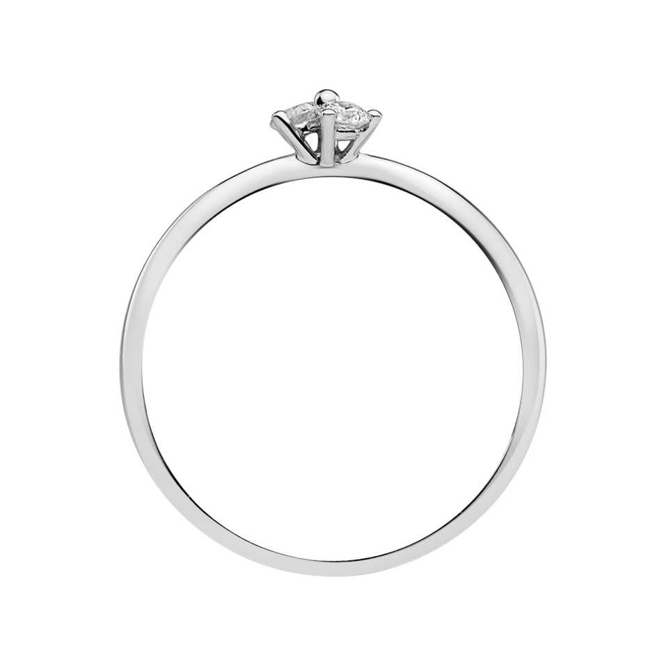 Diamond ring Shiny Trefoil