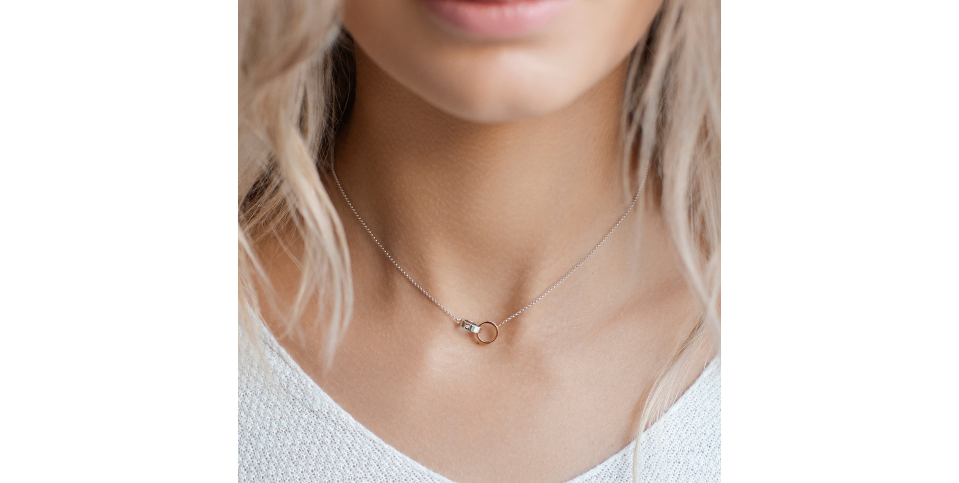 Diamond necklace Eternal Circles