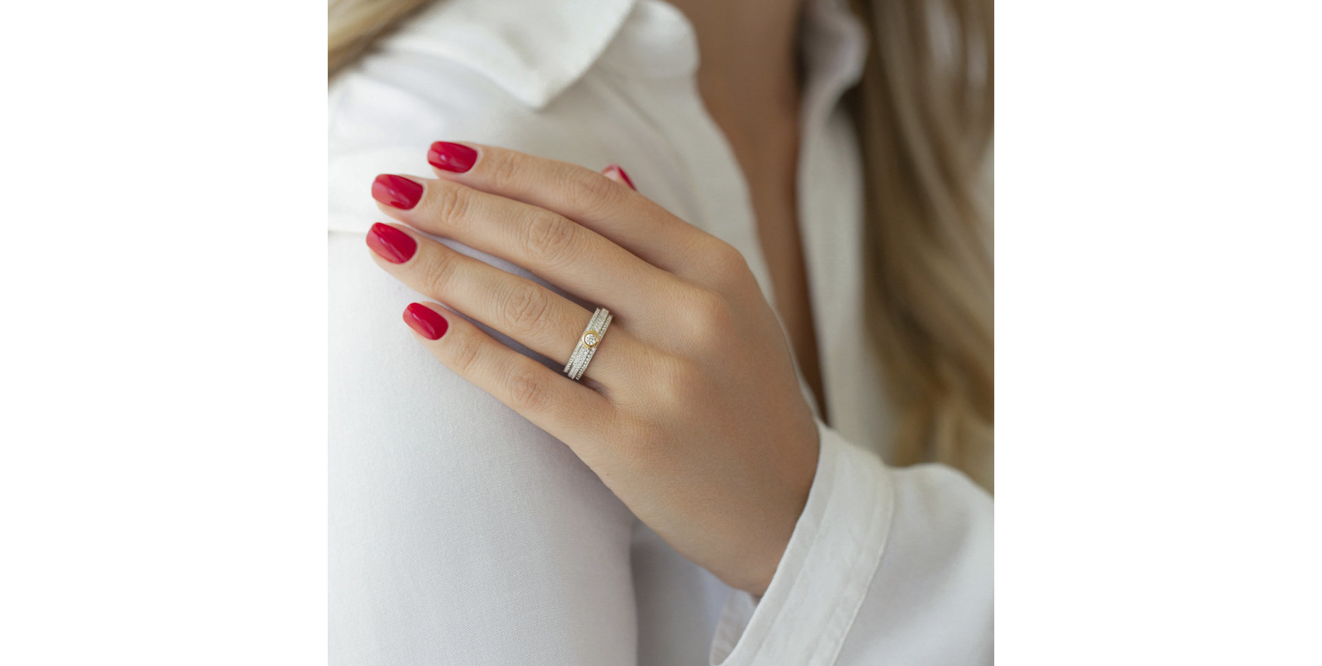 Diamond ring Princess Art