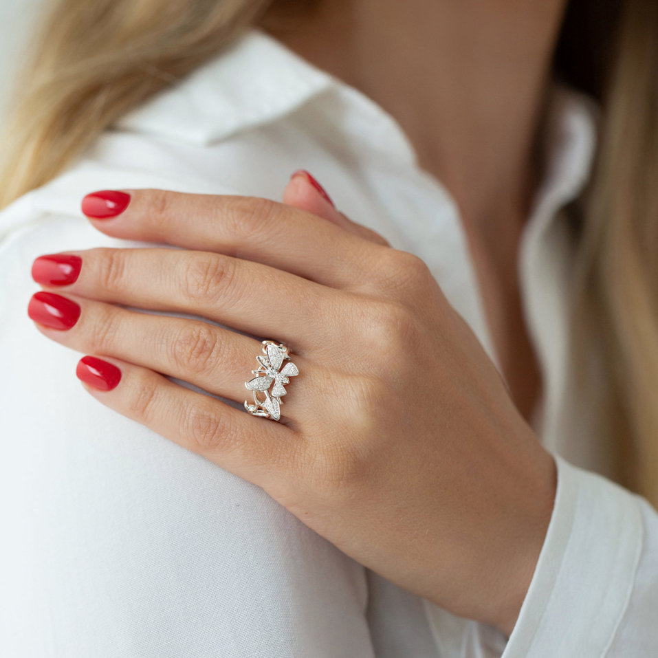 Diamond ring Lush Butterfly