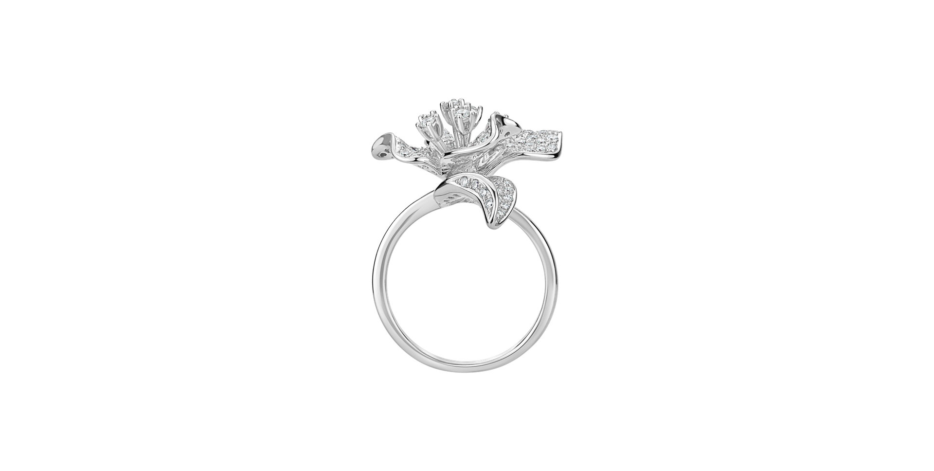Diamond ring Orchid Wish