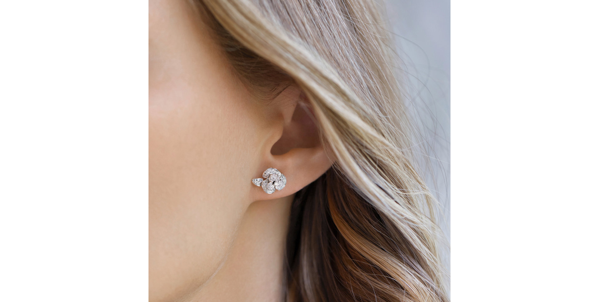 Diamond earrings Precious Rose