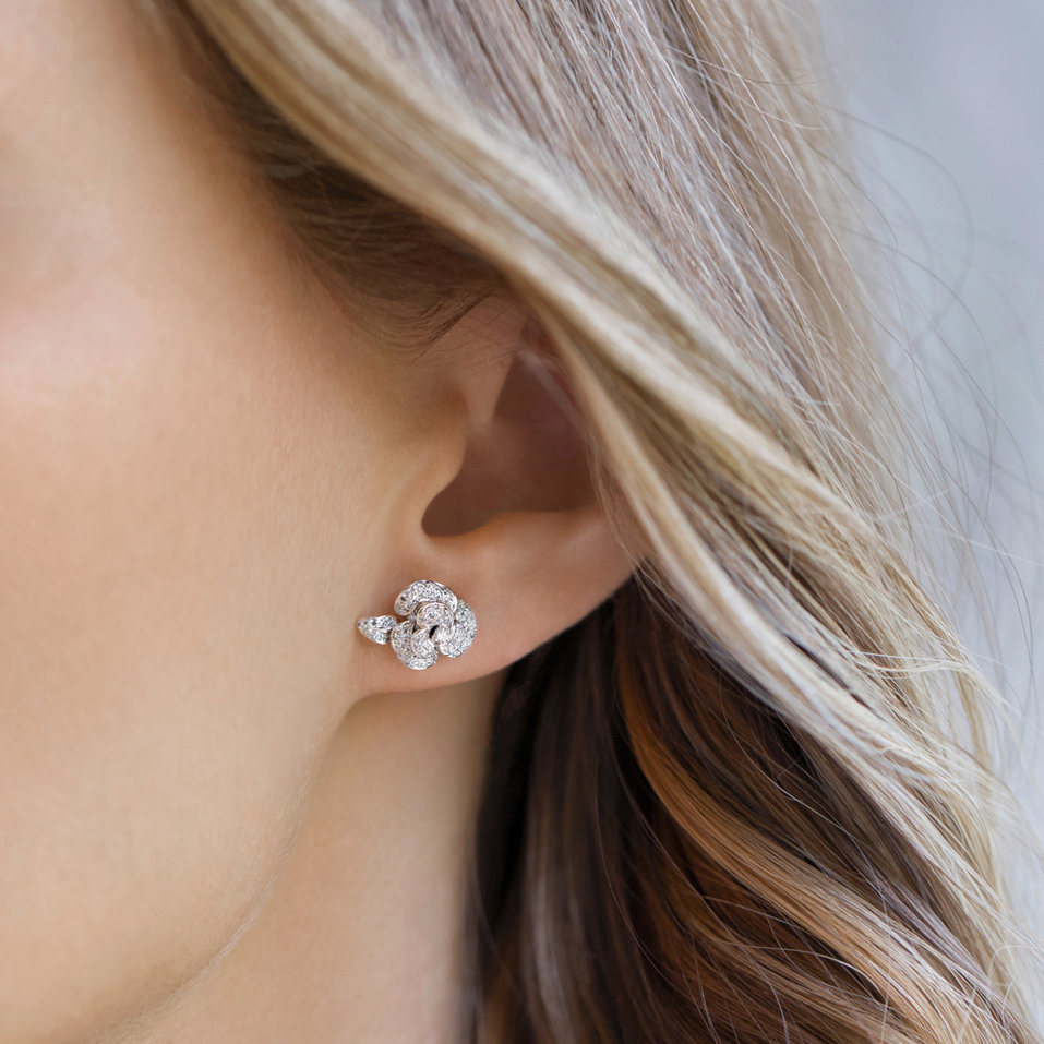 Diamond earrings Precious Rose