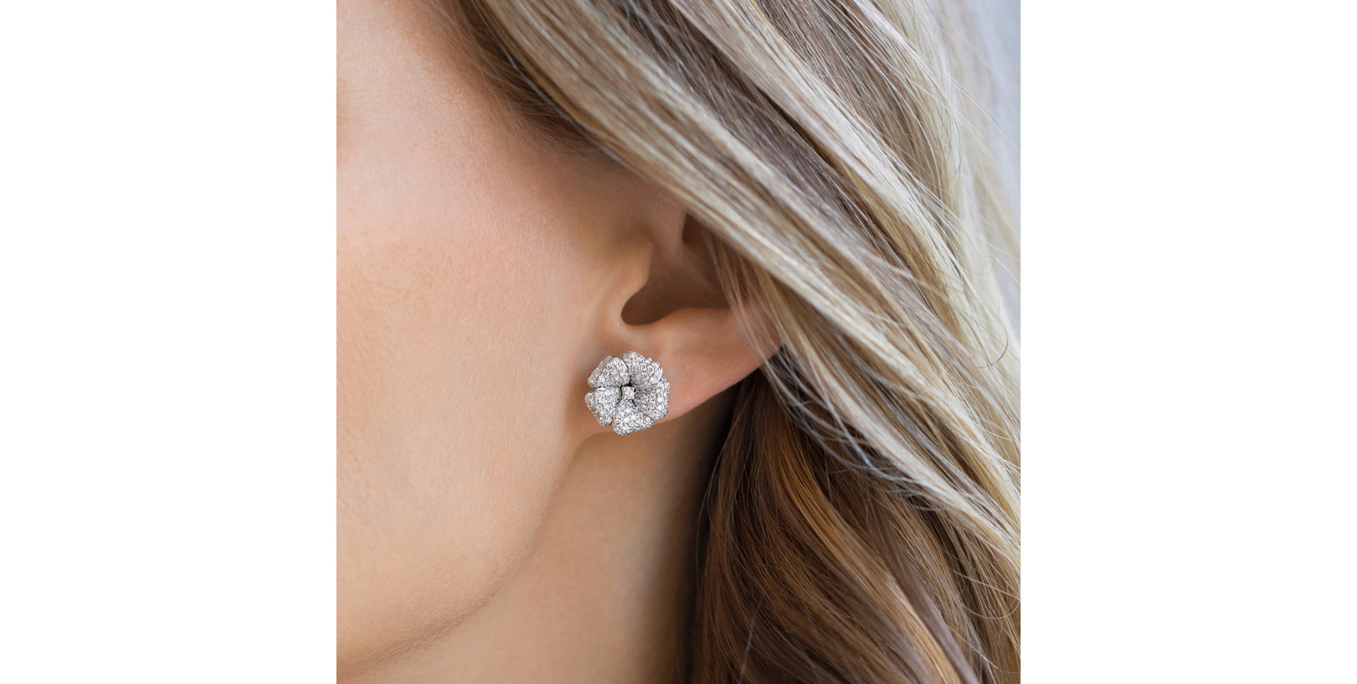 Diamond earrings Fun Flower