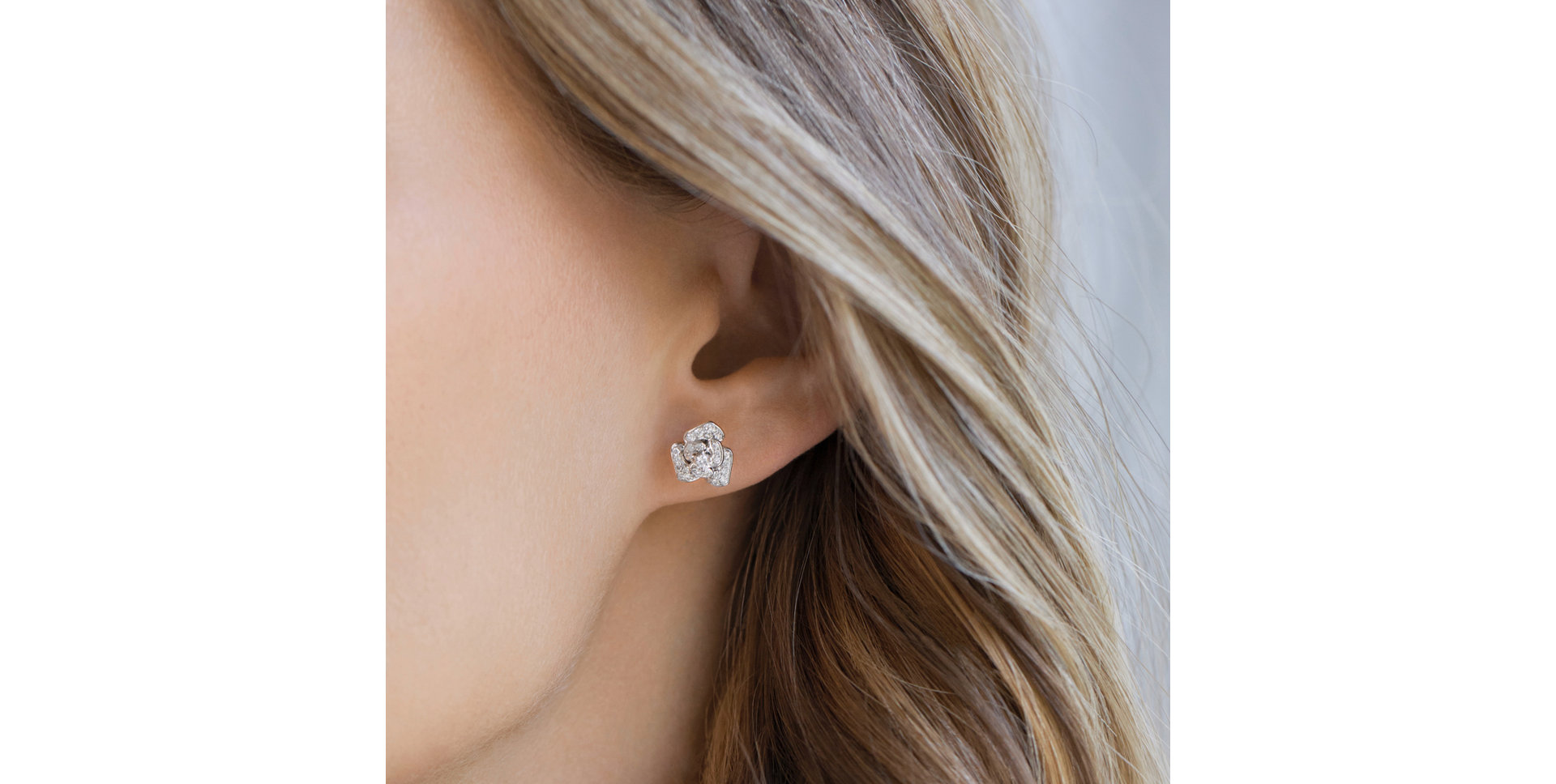 Diamond earrings Diamond Flower