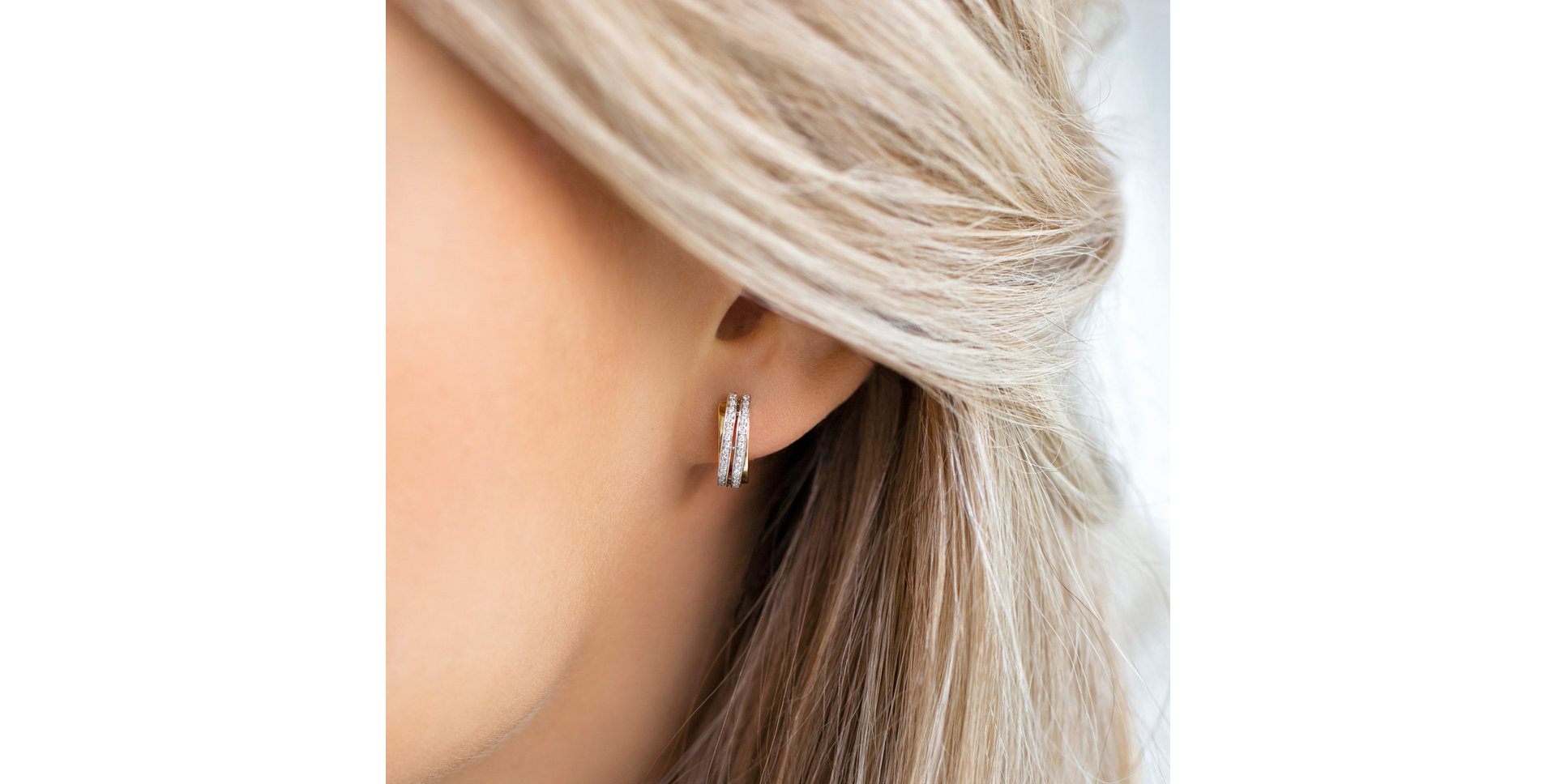 Diamond earrings Precious Sunray