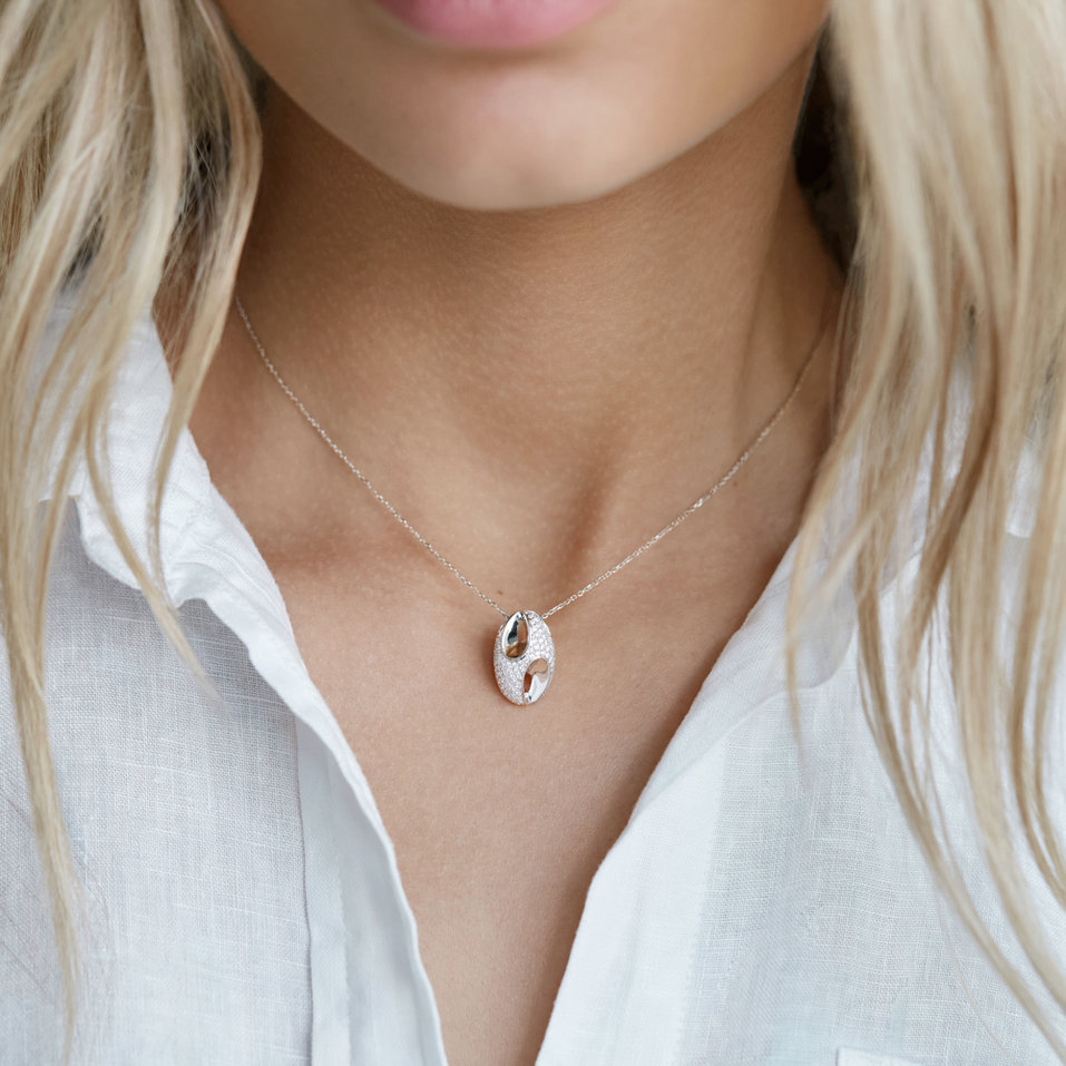 Diamond pendant Moon Gem