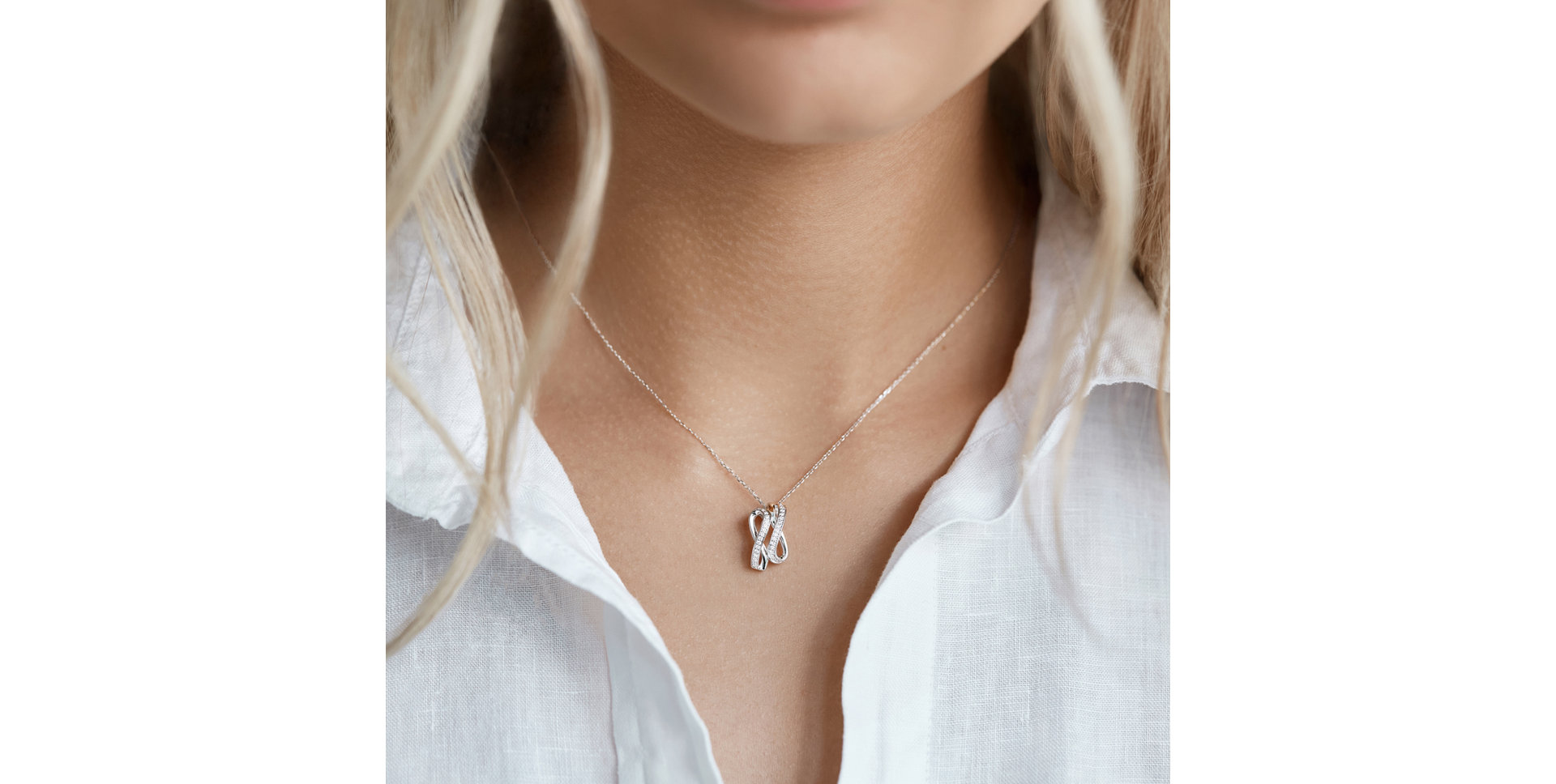 Diamond pendant Couple of Lovers