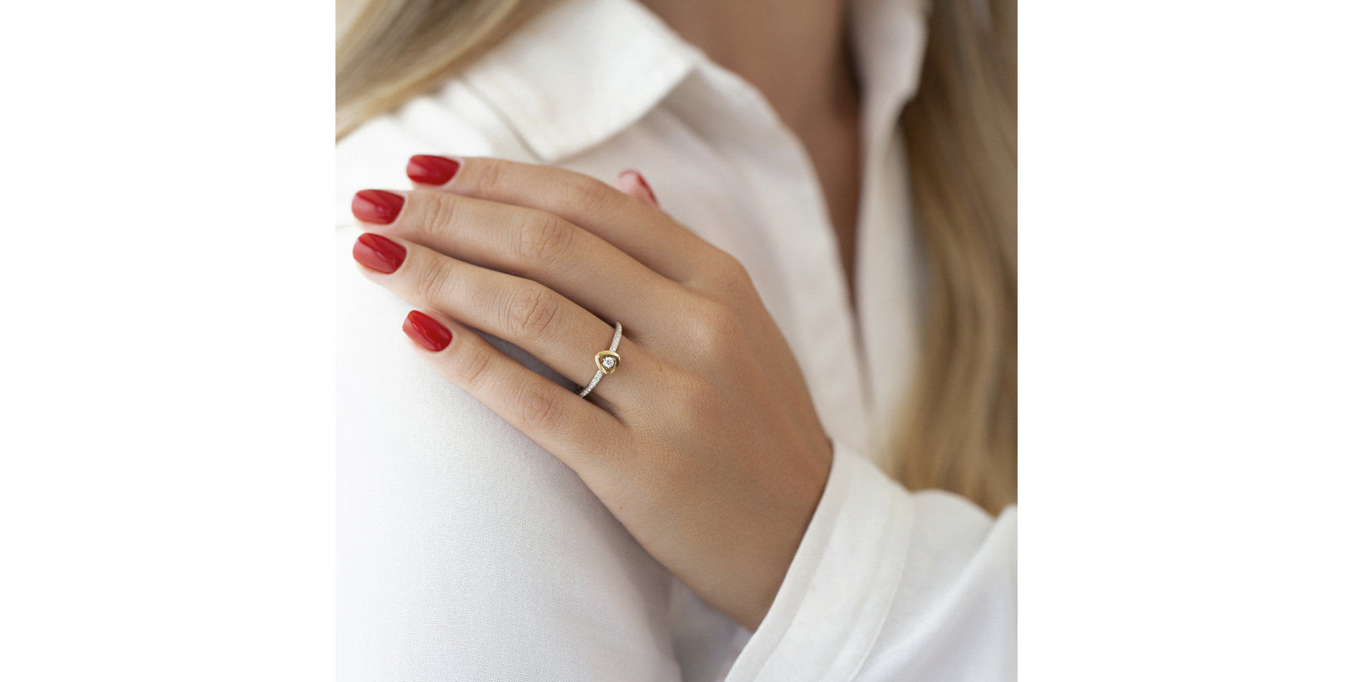 Diamond ring Yellow Trinity