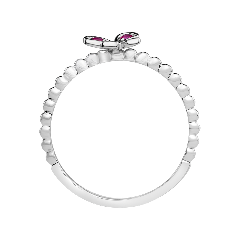 Ring with Ruby Fairytale Butterfly